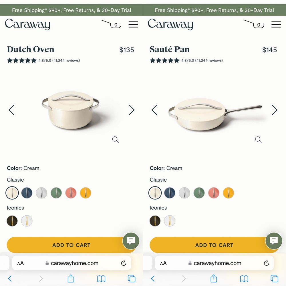 Caraway home pan/pot!